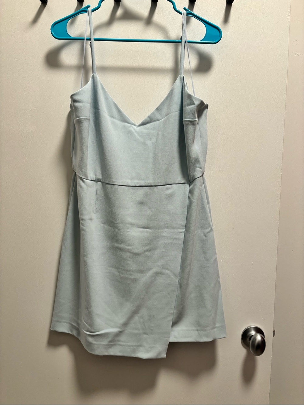 French Connection Pale Blue Spaghetti Strap Mini Dress
